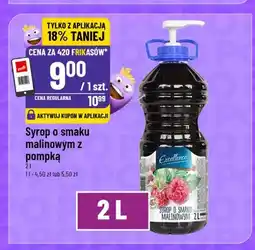 Polomarket Syrop o smaku malinowym z pompką Excellence oferta