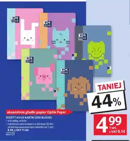 Selgros Zeszyt A5 32 kartki Zoo Blocks Oxford oferta