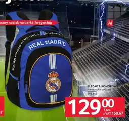 Selgros Plecak 3-komorowy Real Madrid oferta