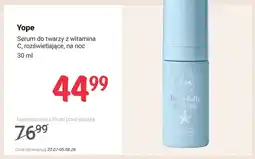Rossmann Serum do twarzy z witaminą C rozświetlające na noc Yope oferta