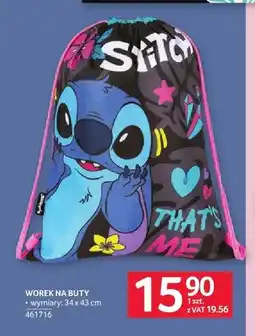 Selgros Worek na buty Disney Stitch 34x43 cm oferta