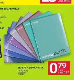 Selgros Zeszyt A5/60 kartek oferta