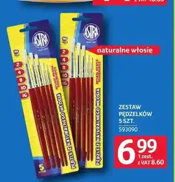 Selgros Zestaw pędzelków Astra 5 sztuk oferta