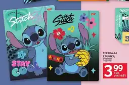Selgros Teczka A4 z gumką Disney Stitch oferta