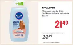 Rossmann Mleczko do ciała dla dzieci nawilżające Nivea Baby oferta
