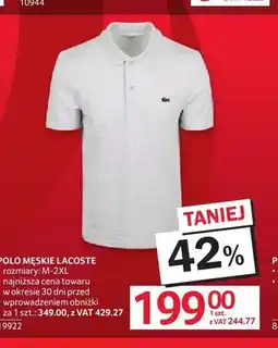 Selgros Koszulka polo męska Lacoste oferta