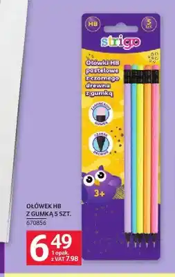 Selgros Ołówki HB z gumką Strigo oferta