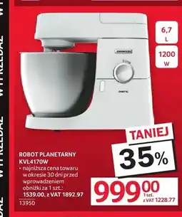 Selgros Robot planetarny Kenwood Chef XL KVL4170W oferta
