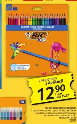 Selgros Kredki ołówkowe BIC Kids Tropicolors 24 kolory oferta