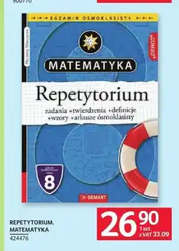 Selgros Książka Repetytorium. Matematyka oferta