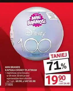 Selgros Kapsuła Disney Platinum Mini Brands oferta