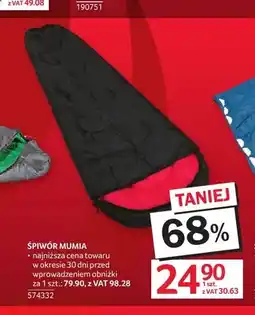Selgros Śpiwór mumia oferta