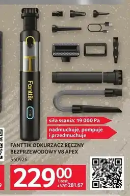 Selgros Odkurzacz ręczny bezprzewodowy Fanttik V8 Apex oferta