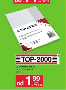 Selgros Okładki na zeszyt TOP-2000 oferta