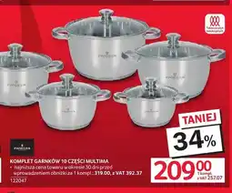 Selgros Komplet garnków Zwieger Multima 10 części oferta