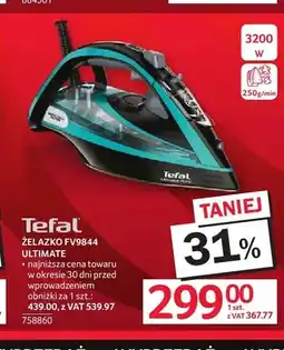 Selgros Żelazko Tefal FV9844 Ultimate oferta