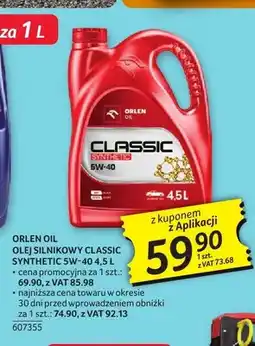 Selgros Olej silnikowy Orlen Oil Classic Synthetic 5W-40 oferta
