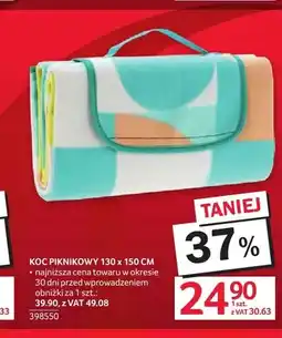 Selgros Koc piknikowy 130x150 cm oferta