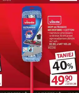 Selgros Mop płaski Vileda Ultramax Microfibre + Cotton oferta