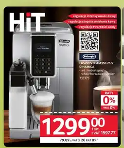 Selgros Ekspres do kawy DeLonghi ECAM350,75.S Dinamica oferta