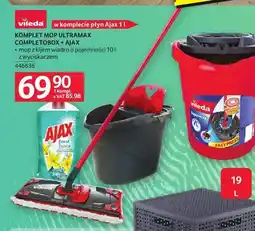 Selgros Zestaw komplet mop Ultramax Completobox + płyn Ajax Vileda oferta