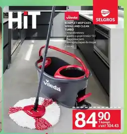 Selgros Komplet mop Easy Wring and Clean Turbo Vileda oferta
