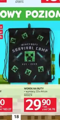 Selgros Worek na buty Minecraft oferta