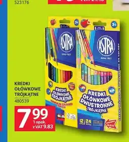 Selgros Kredki ołówkowe trójkątne Astra oferta