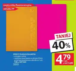 Selgros Zeszyt Fluo Astrapap A5 32 kartki oferta