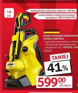 Selgros Myjka wysokociśnieniowa Kärcher K4 Power Control oferta