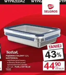 Selgros Pojemnik stalowy Tefal Masterseal oferta