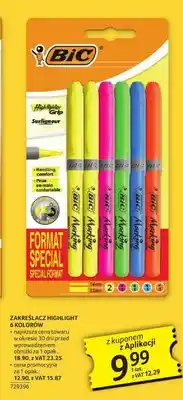 Selgros Zakreślacz BIC Marking Highlight Grip 6-pak oferta