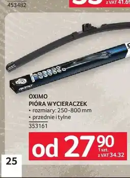 Selgros Pióra wycieraczek Oximo oferta