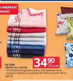 Selgros Ręcznik Grafik 70x140 cm oferta