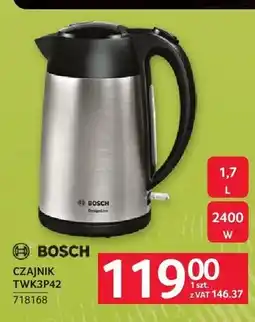 Selgros Czajnik elektryczny Bosch TWK3P42 oferta