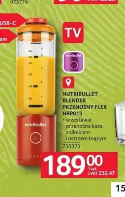 Selgros Blender przenośny Nutribullet Flex NBP013 oferta