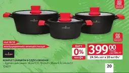 Selgros Komplet garnków 6 części Obsidian Zwieger oferta