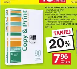 Selgros Papier ksero A4 Copy & Print 500 arkuszy oferta