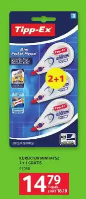 Selgros Korektor Mini Mysz Tipp-Ex 3-pak oferta