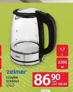 Selgros Czajnik elektryczny Zelmer ZCK8024 oferta