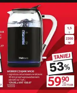Selgros Czajnik elektryczny Webber WK30 oferta