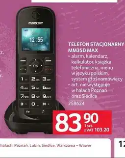 Selgros Telefon stacjonarny Maxcom MM35D Max oferta