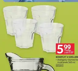 Selgros Komplet 4 szklanek oferta