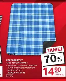 Selgros Koc piknikowy Spokey 130x150 cm oferta
