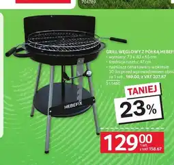 Selgros Grill węglowy z półką Hebefix oferta