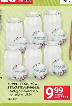 Selgros Komplet 6 słoików z zakrętkami Spiżarnia oferta
