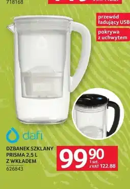 Selgros Dzbanek szklany Dafi Prisma 2,5 l z wkładem oferta
