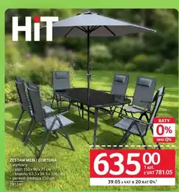 Selgros Zestaw mebli ogrodowych Cortona oferta