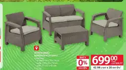 Selgros Zestaw mebli ogrodowych Corfu oferta
