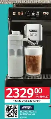 Selgros Ekspres do kawy DeLonghi Eletta Explore ECAM450,65.G oferta